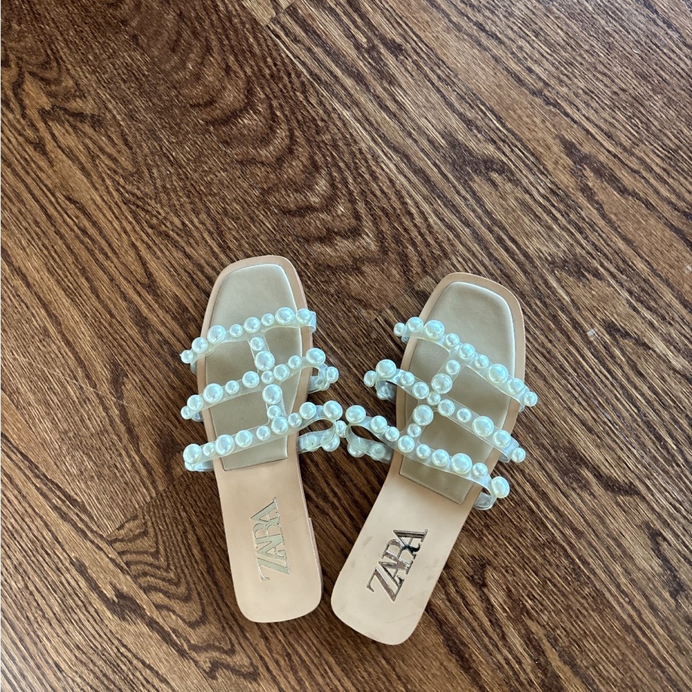 Zara Pearl Sandals